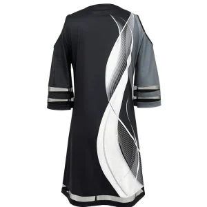 Line Art schouder jurk