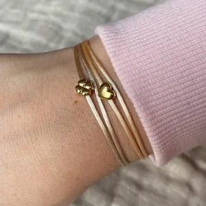 Armband good love luck goud/zilver