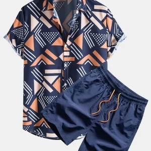 Set met geometrische print