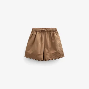 Poplinshorts met Geschulpte Rand - Kids - Coconut | 101044 Joy