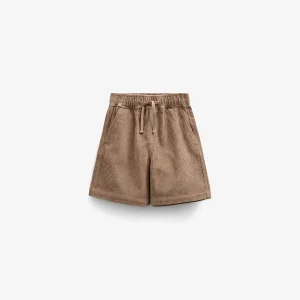 Pull-On Ribfluwelen Shorts - Kids - Khaki | 101102 Tobias