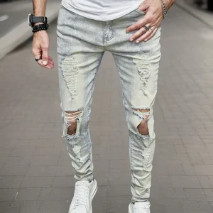 Broek van Maurice™ Jeans in gescheurd denim van hoge kwaliteit