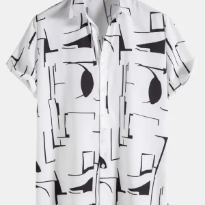 Overhemd met abstracte print