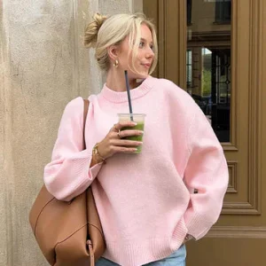Trui met ronde hals voor dames