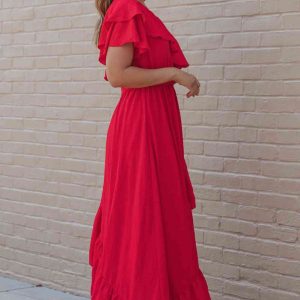 Asymmetrische jurk met één schouder