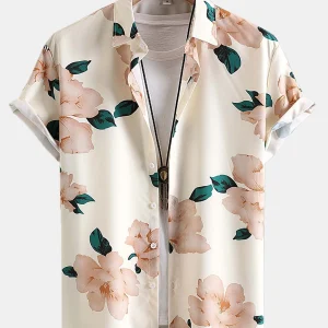 Button Up overhemd met bloemenprint