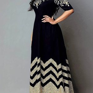 Klassieke gouden details Zakjurk