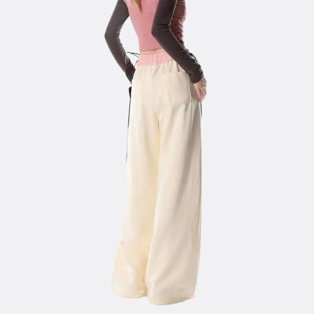 Trendy loungebroek met wijde pijpen - Afbeelding 4