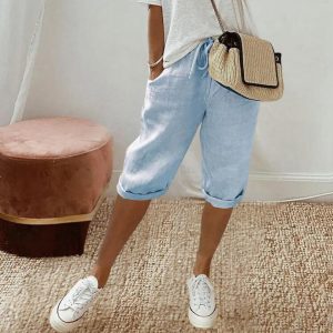 Seline | Comfy Katoenen Korte Broek voor Vrouwen