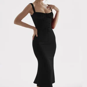 Verfijnde fishtail jurk banket chique stijl