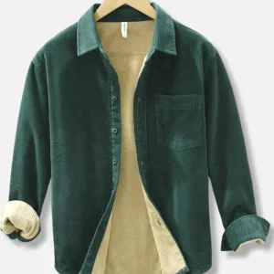 WATSON™ Zacht, elegant ribfluwelen overhemd