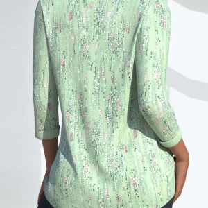 Sara | Top met geometrische print