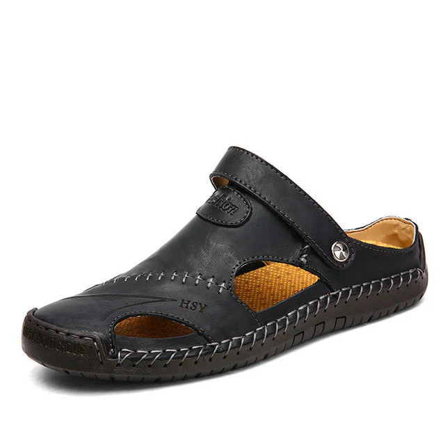 Handgemaakte leren loafers met stiksel detail - Afbeelding 5
