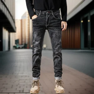 Bastian | Retro jeans met kreukels