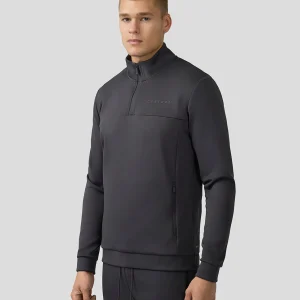 Scuba Lange Mouw Kwartrits Top - Mannen - Charcoal