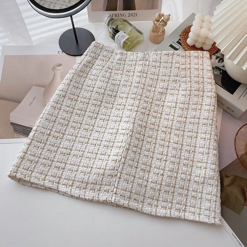 Schots tweed minirokje - Afbeelding 2