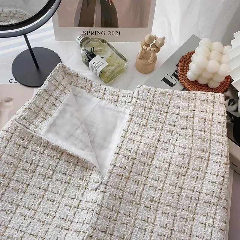 Schots tweed minirokje - Afbeelding 3