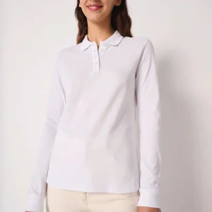 IB291 – Budget dames longsleeve polo 180gsm