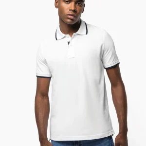 K245 – Herenpolo Sailing tweekleurig stevige kraag