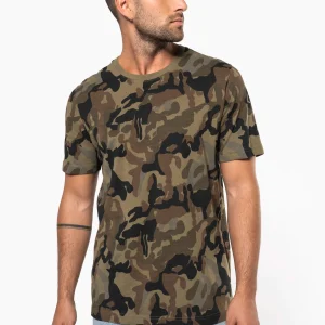 K3030 – Premium Camouflage T-shirt Heren Donker Bedrukken