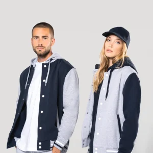 K4003 – College Varsity Jacket Met capuchon unisex