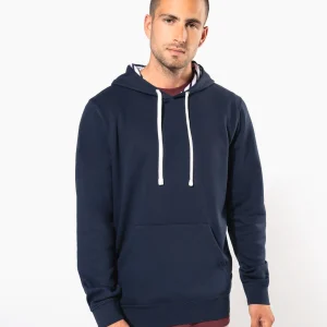 K4013 – Unisex hoodie met contrasterende capuchon met motief bedrukken