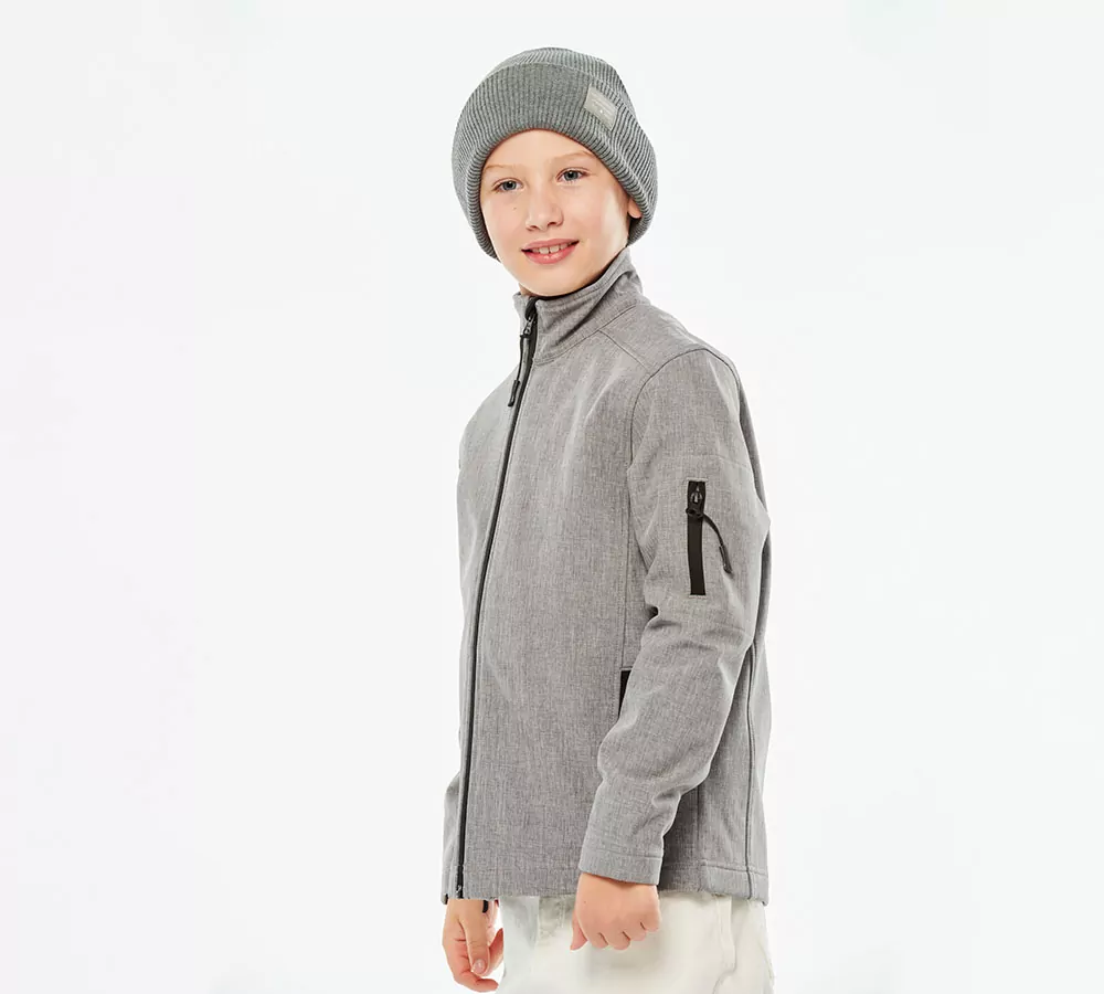 K402 – Kinder softshell jas ontwerpen en bedrukken - Afbeelding 2