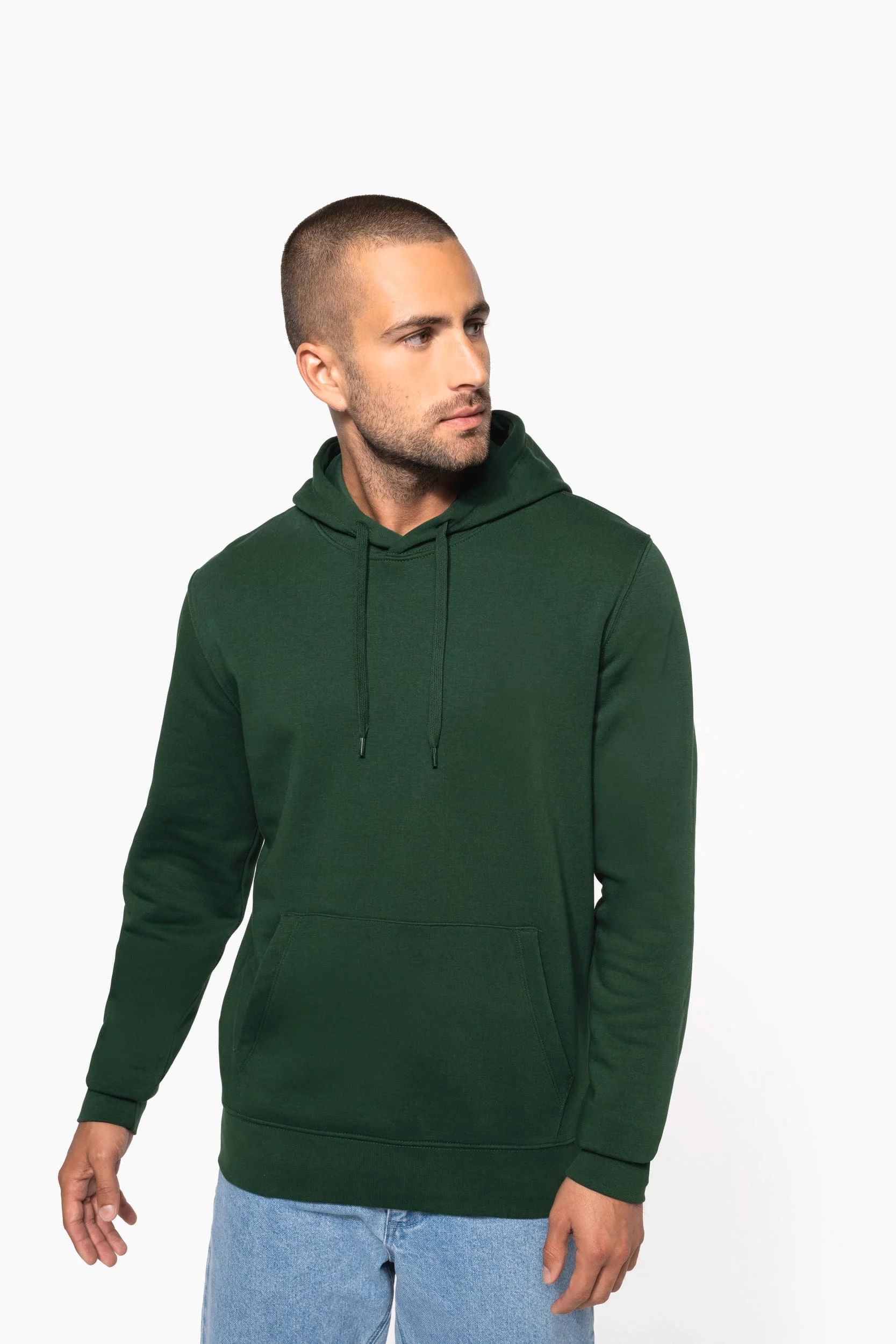 K4027 – Hoogwaardige biokatoen unisex hoodie ontwerpen en bedrukken - Afbeelding 4