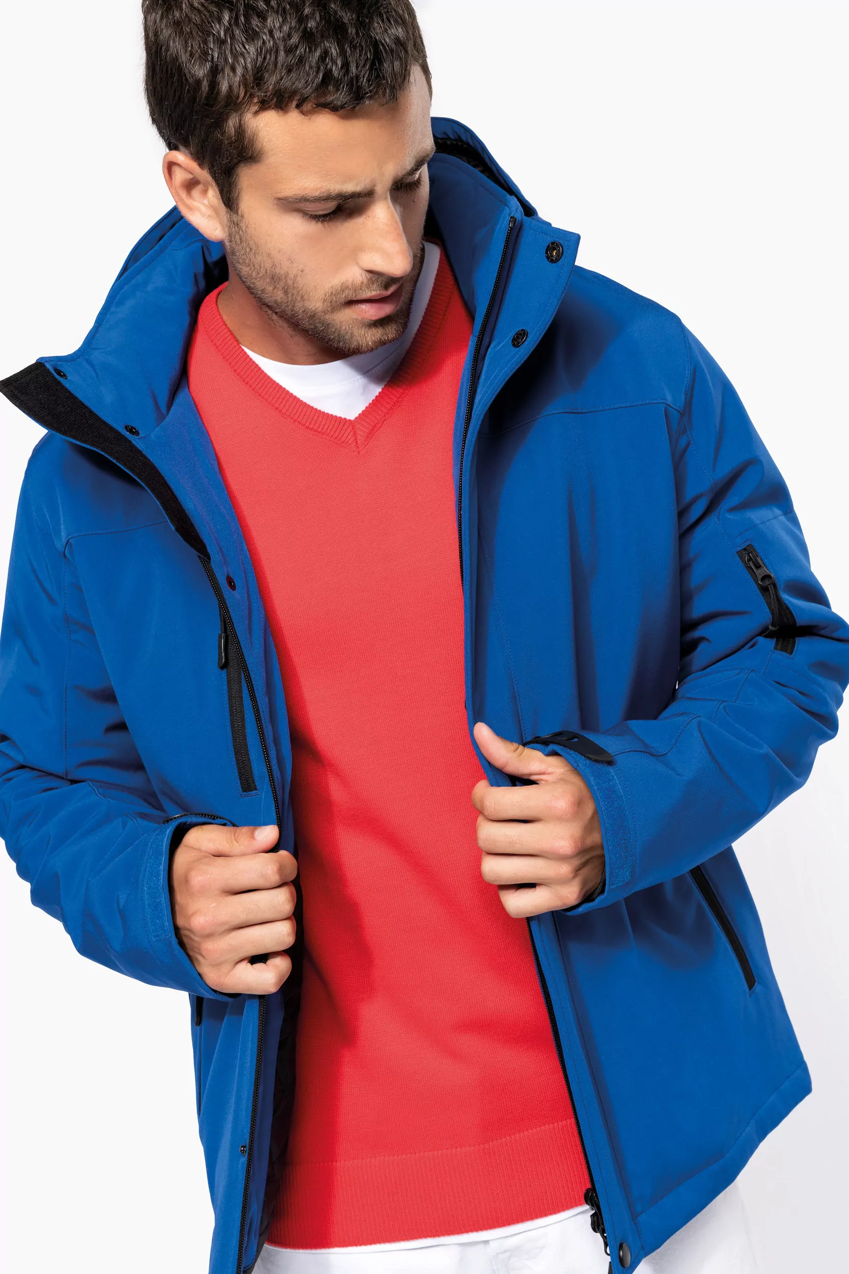 K650 – Gewatteerde softshell herenparka met capuchon - Afbeelding 8