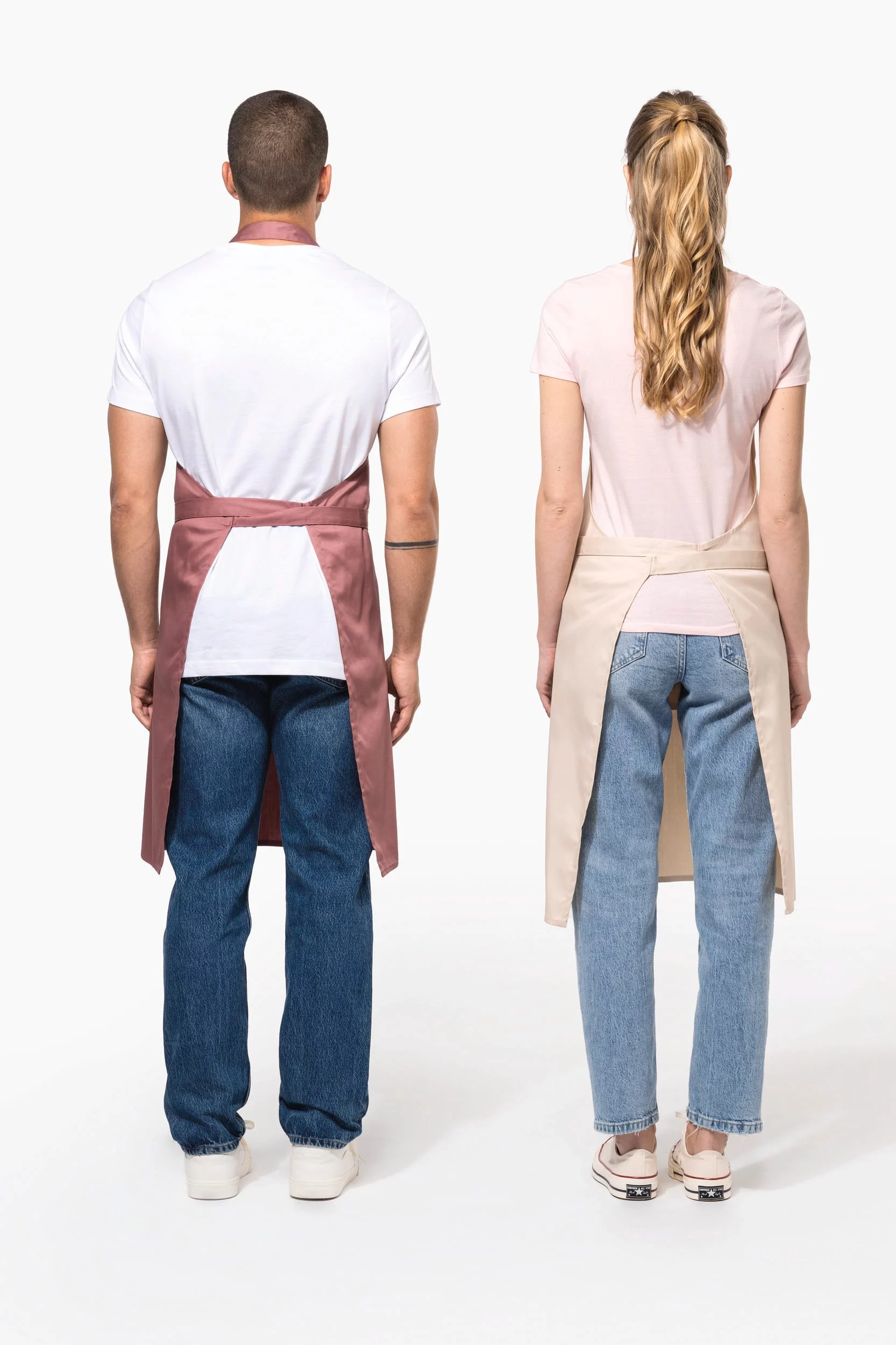 K890 – Polykatoen Unisex schort bedrukken - Afbeelding 3