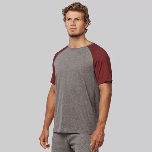 PA4010 – Hoogwaardig tweekleurig Triblend sport T-shirt