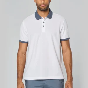 PA489 – Heren sportpolo tweekleurig