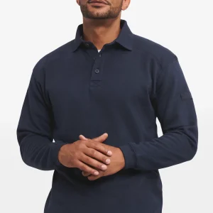 RU012M – Heren werktrui heavy duty met polokraag