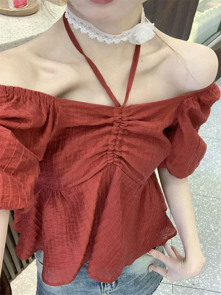 Schattige blouses met pofmouwen voor dames - Afbeelding 3