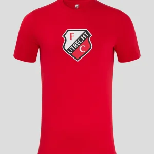 FC UTRECHT CORE LOGO T-SHIRT - MANNEN - ROOD