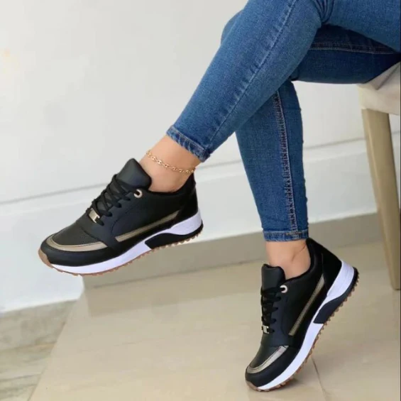 Trendy casual damessneakers - Afbeelding 2