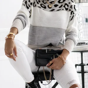 Trui met luipaardprint