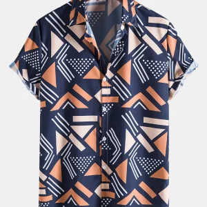 Shirt met geometrische print