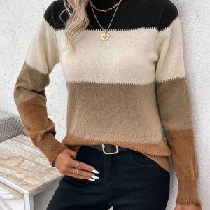 Zachte en warme gebreide trui voor dames