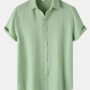 Button Up overhemd met structuur