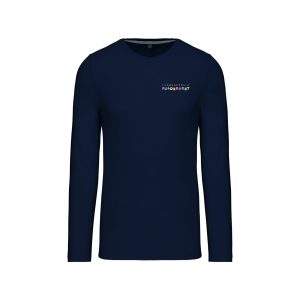 T-shirt lange mouwen navy