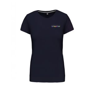 Dames t-shirt korte mouwen navy
