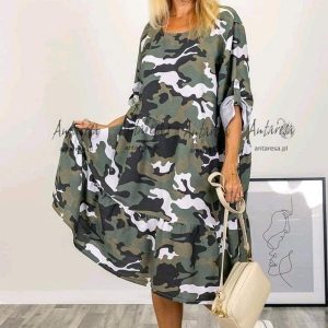 Baila | Camouflage jurk voor de lente